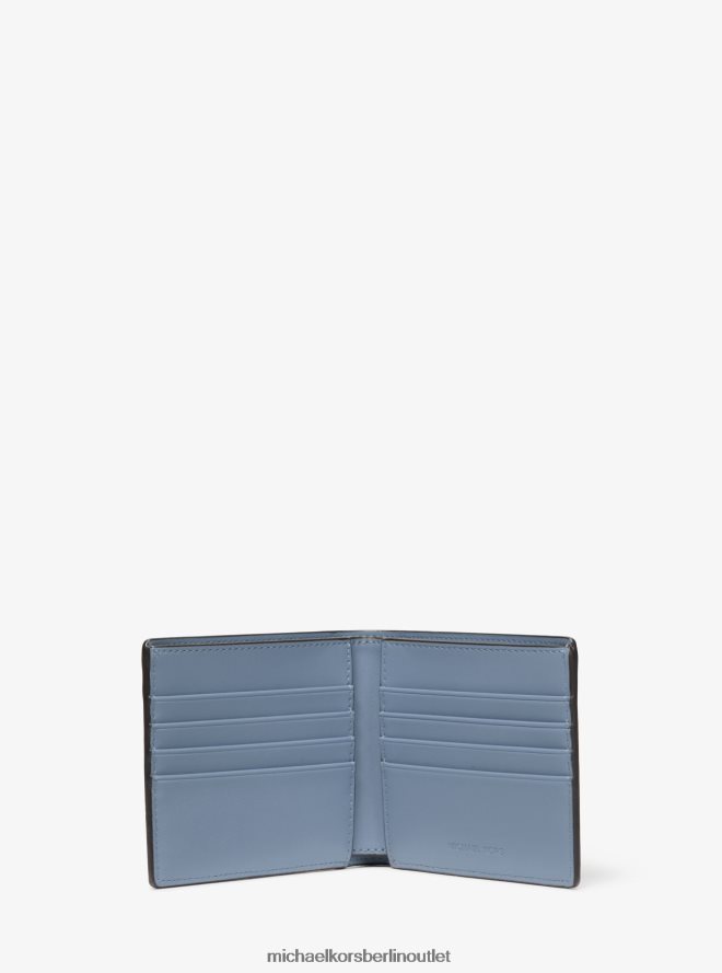 Zubehör de Michael Kors Männer Hudson-Geldbörse aus Leder Denim 404V223233