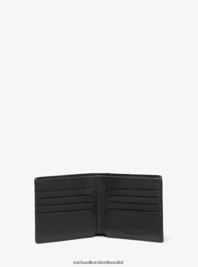 Zubehör de Michael Kors Männer Hudson-Geldbörse aus Leder Schwarz 404V223206