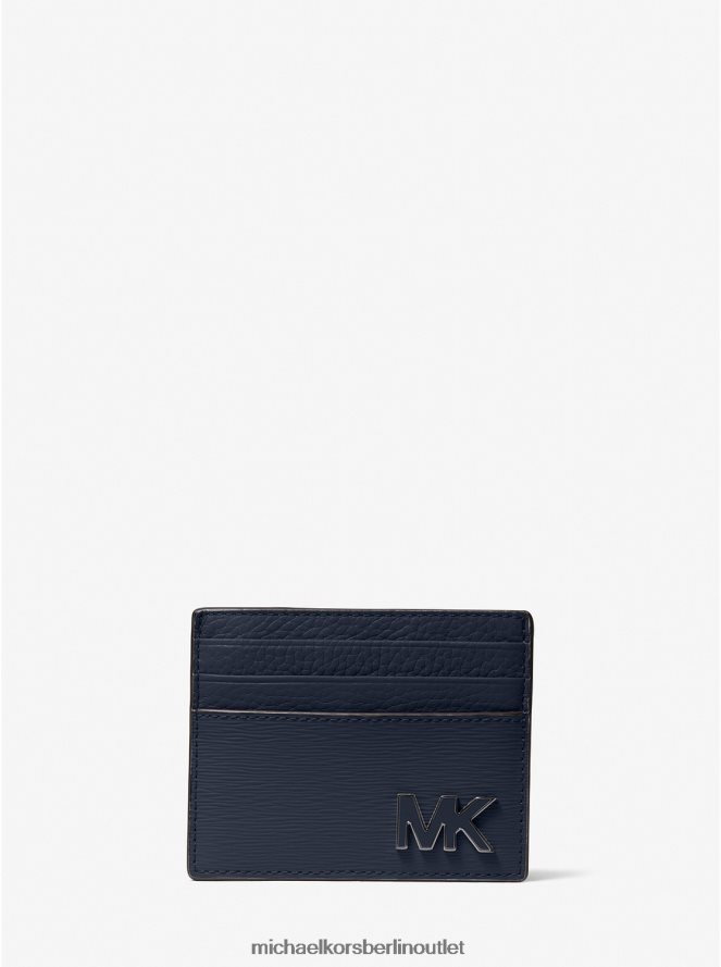 Zubehör de Michael Kors Männer Hudson-Kartenetui aus Leder Marine 404V223259