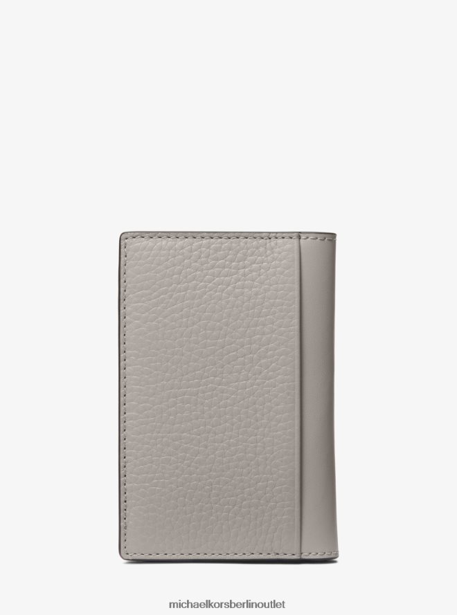 Zubehör de Michael Kors Männer Hudson-Kartenetui aus genarbtem Leder perlgrau 404V223244