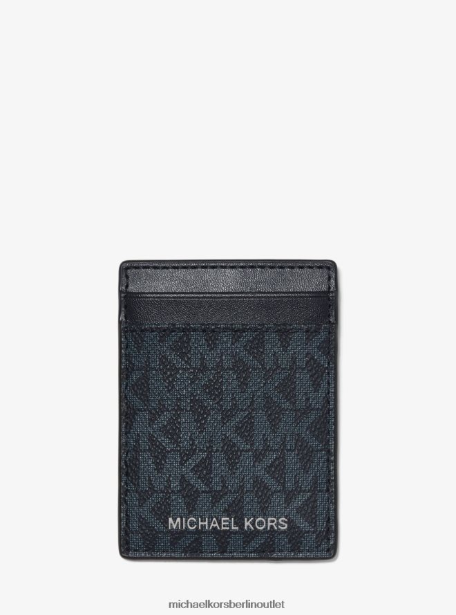 Zubehör de Michael Kors Männer Logo-Kartenetui mit Geldscheinclip admrl/plblue 404V223271