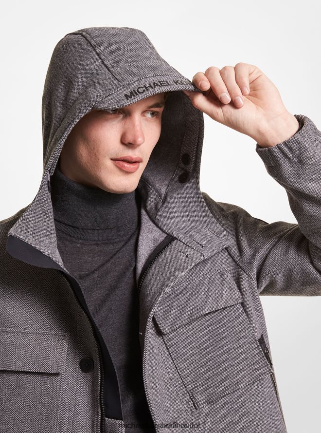 Kleidung de Michael Kors Männer Gewebter Anorak Asche 404V222786