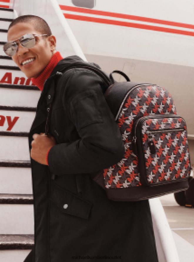 Kleidung de Michael Kors Männer Wasserabweisender Parka mit Kapuze Schwarz 404V222845