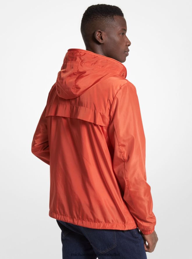Kleidung de Michael Kors Männer Windjacke mit gewebtem Logoband Gewürzorange 404V222775