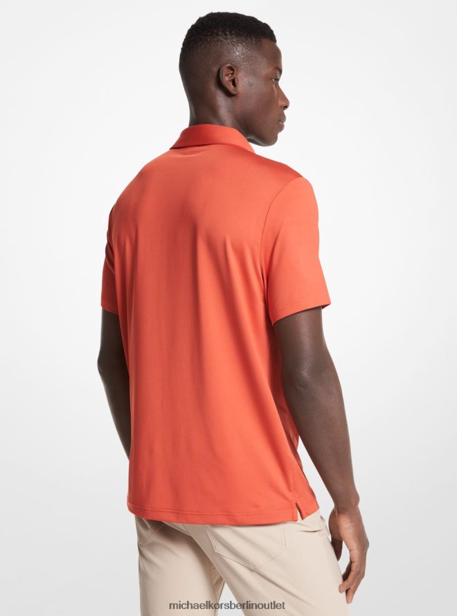 Kleidung de Michael Kors Männer Golf-Logo-Stretch-Jersey-Poloshirt Gewürzorange 404V222890