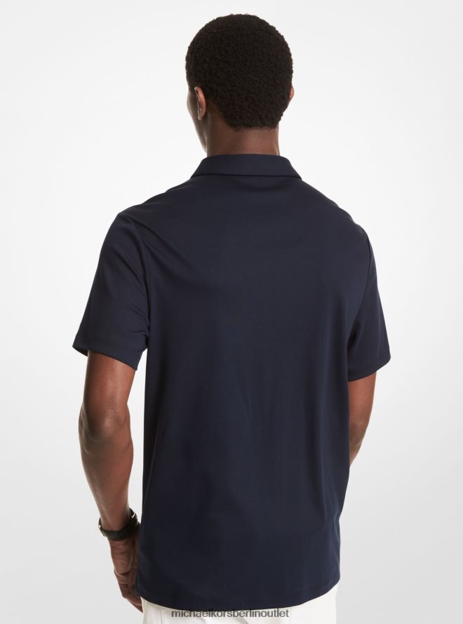 Kleidung de Michael Kors Männer Poloshirt aus Baumwolle Mitternacht 404V222883