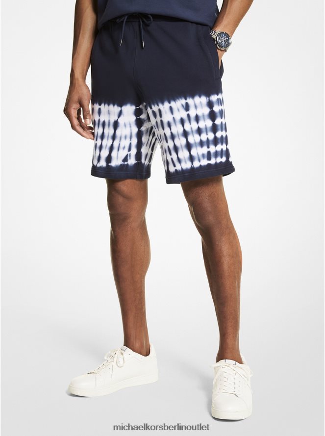 Kleidung de Michael Kors Männer Shorts aus Baumwolle mit Batikmuster Mitternacht 404V223156