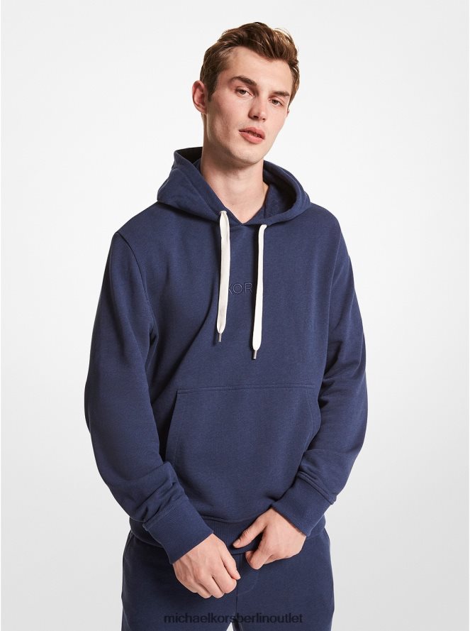 Kleidung de Michael Kors Männer Kapuzenpullover aus Baumwolle mit Logo Indigo 404V222943