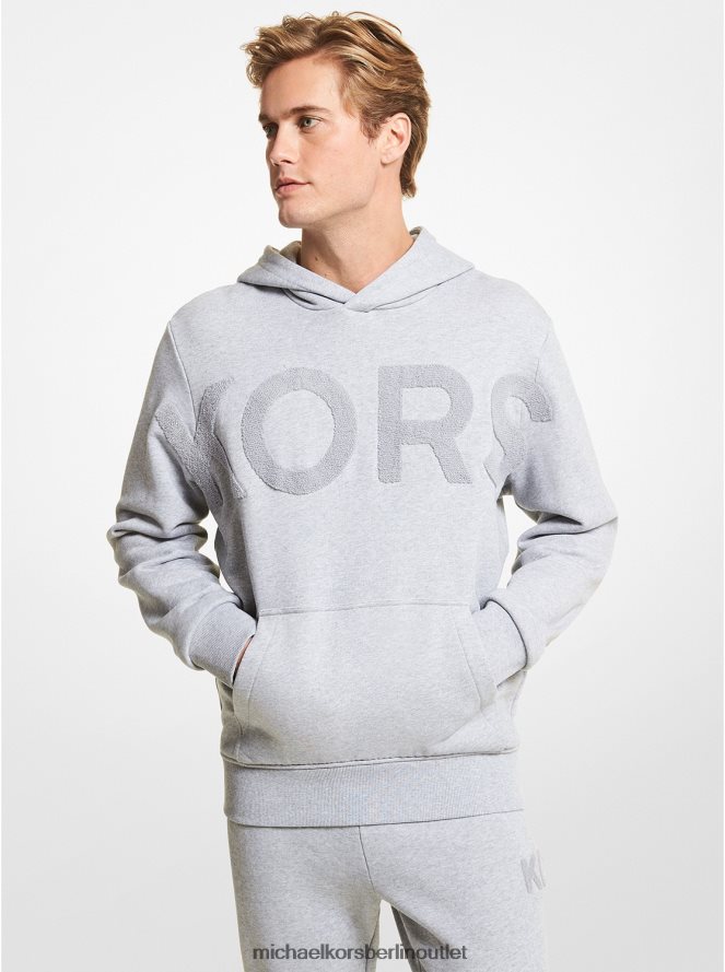 Kleidung de Michael Kors Männer Kapuzenpullover aus Kors-Baumwolle grau meliert 404V223026