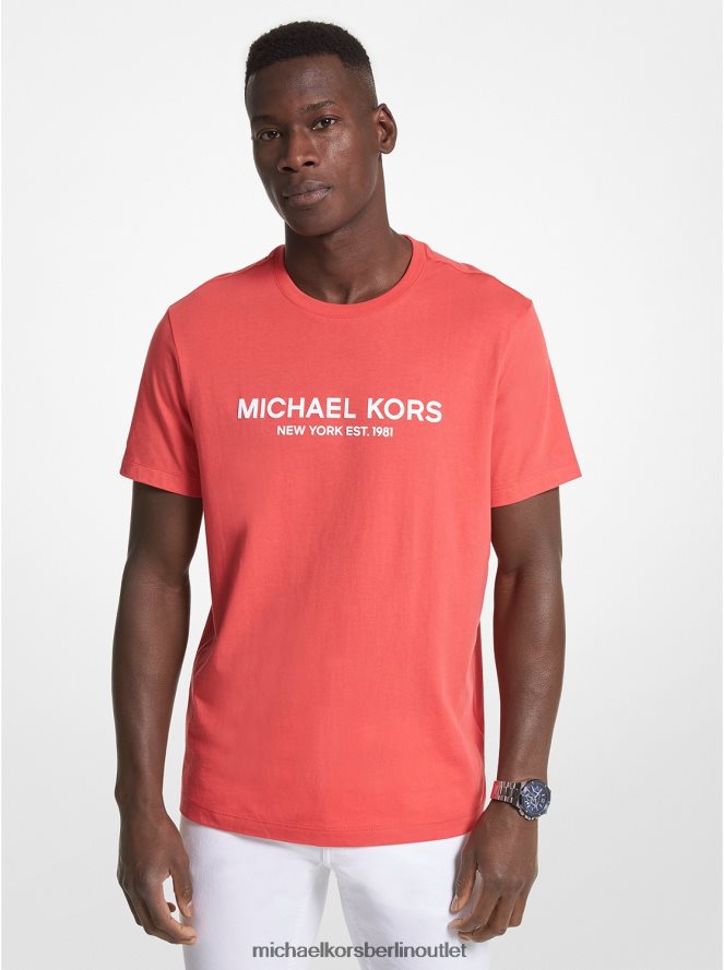 Kleidung de Michael Kors Männer T-Shirt aus Baumwolle mit Logo Dunkle Sangria 404V222963
