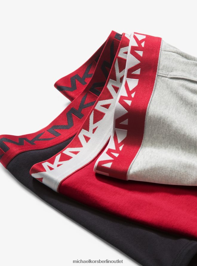 Kleidung de Michael Kors Männer 3er-Pack Boxershorts aus Baumwolle Heidekraut 404V223172