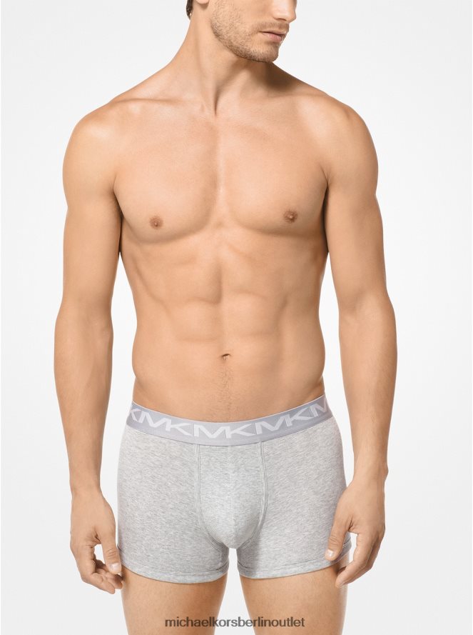 Kleidung de Michael Kors Männer 3er-Pack Unterhosen aus Baumwolle grau meliert 404V223170
