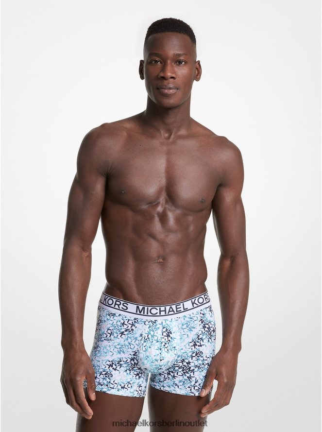 Kleidung de Michael Kors Männer 3er-Pack Unterhosen aus Stretch-Nylon Mitternacht 404V223177