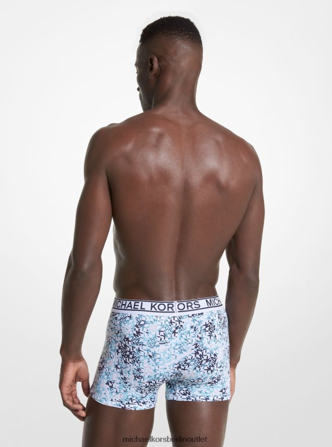 Kleidung de Michael Kors Männer 3er-Pack Unterhosen aus Stretch-Nylon Mitternacht 404V223177