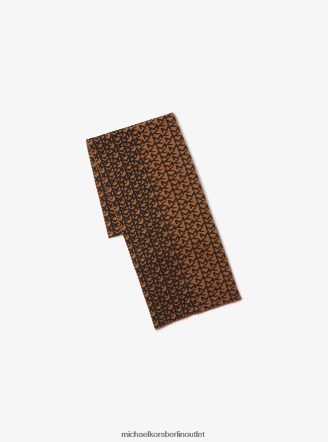 Zubehör de Michael Kors Männer Logo-Jacquard-Zubehörset für kaltes Wetter Karamell 404V223374