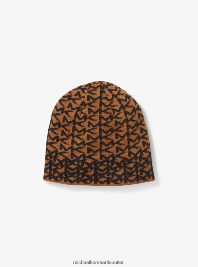 Zubehör de Michael Kors Männer Logo-Jacquard-Zubehörset für kaltes Wetter Karamell 404V223374