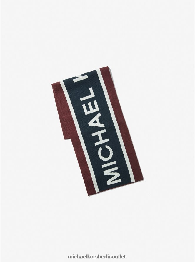 Zubehör de Michael Kors Männer Set aus Beanie-Mütze und Schal mit Logo-Jacquardmuster Mitternacht 404V223381