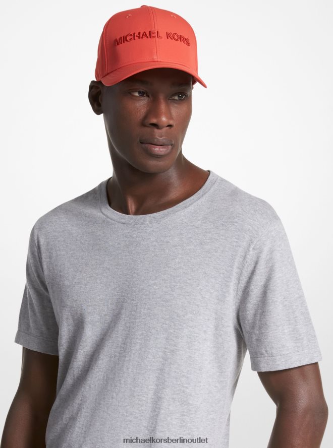 Zubehör de Michael Kors Männer bestickte Baseballmütze Gewürzorange 404V223367