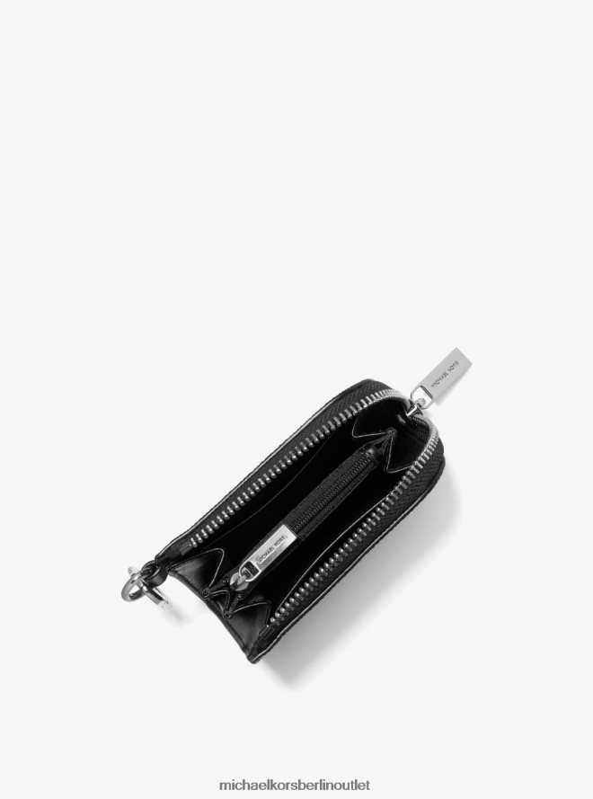 Zubehör de Michael Kors Männer Geschenkset aus Geldbörse und Schlüsselanhänger mit Logo Hanf/Braun 404V223345