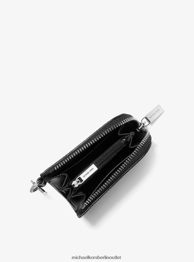 Zubehör de Michael Kors Männer Geschenkset aus Geldbörse und Schlüsselanhänger mit Logo Schwarz 404V223347