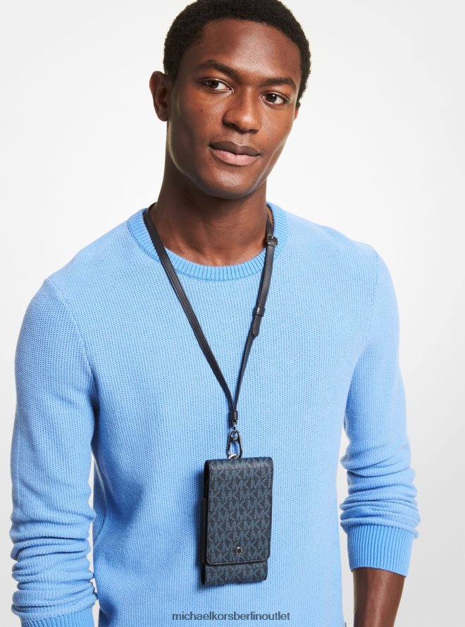 Zubehör de Michael Kors Männer Logo-Smartphone-Schlüsselband admrl/plblue 404V223359