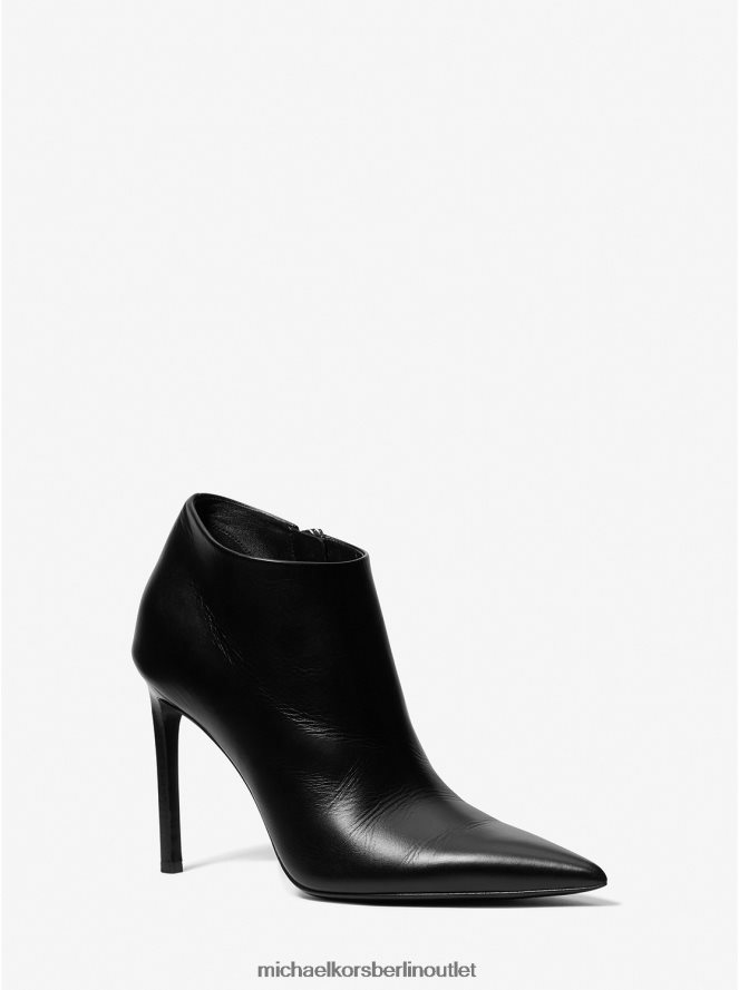 Schuhe de Michael Kors unisex Kollektion Yasmine Lederstiefel Schwarz 404V223843