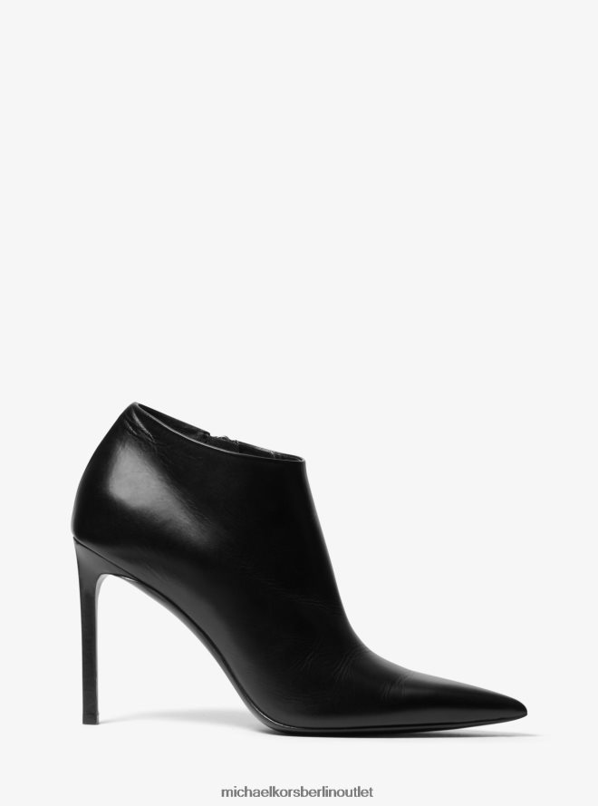 Schuhe de Michael Kors unisex Kollektion Yasmine Lederstiefel Schwarz 404V223843