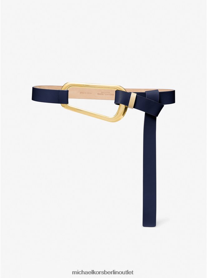 Zubehör de Michael Kors unisex Kollektion Angelina Ledergürtel Marine 404V223883