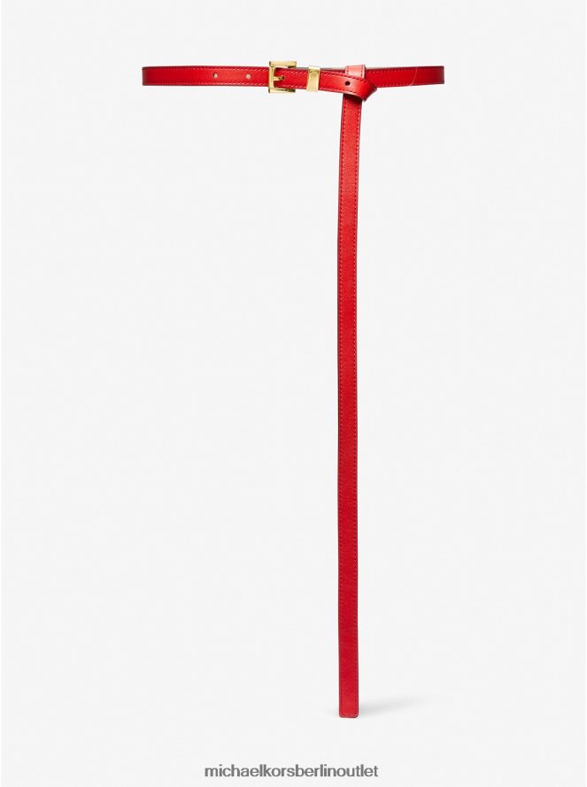 Zubehör de Michael Kors unisex Kollektion: Hosengürtel aus Leder Mohn 404V223894