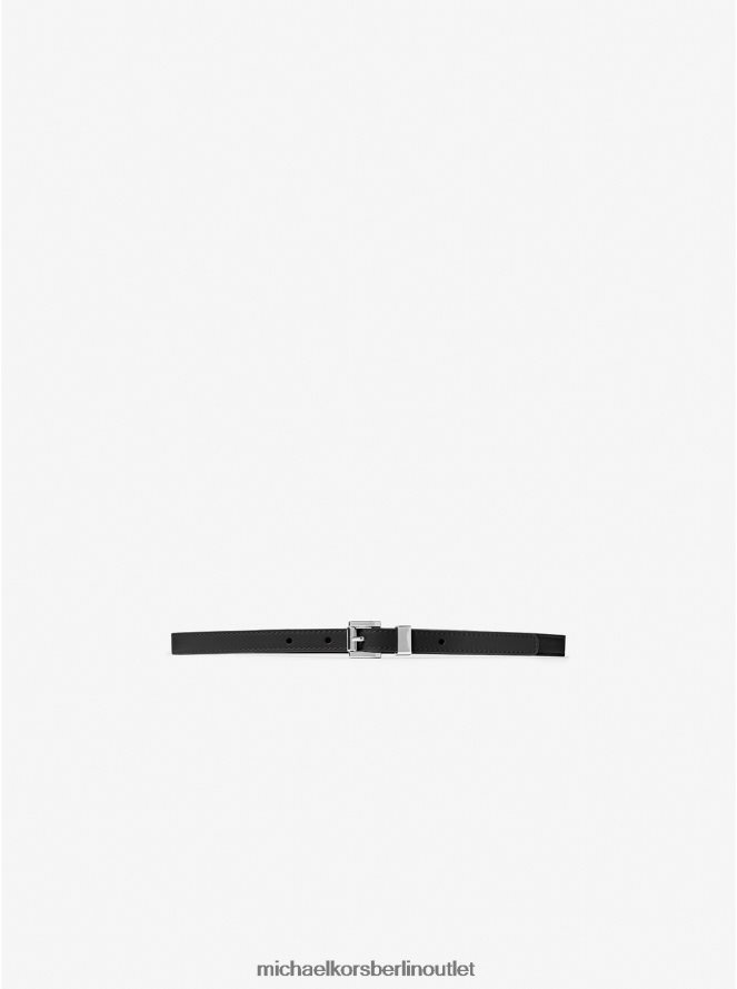 Zubehör de Michael Kors unisex Kollektion Leder-Taillengürtel Schwarz 404V223903