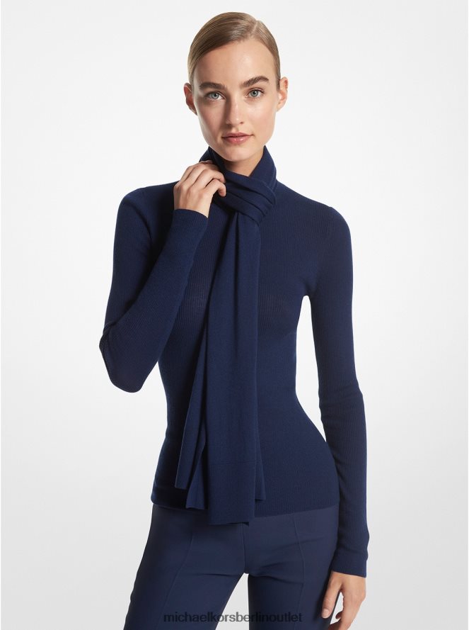 Zubehör de Michael Kors unisex Kollektion Kaschmirschal Marine 404V223393