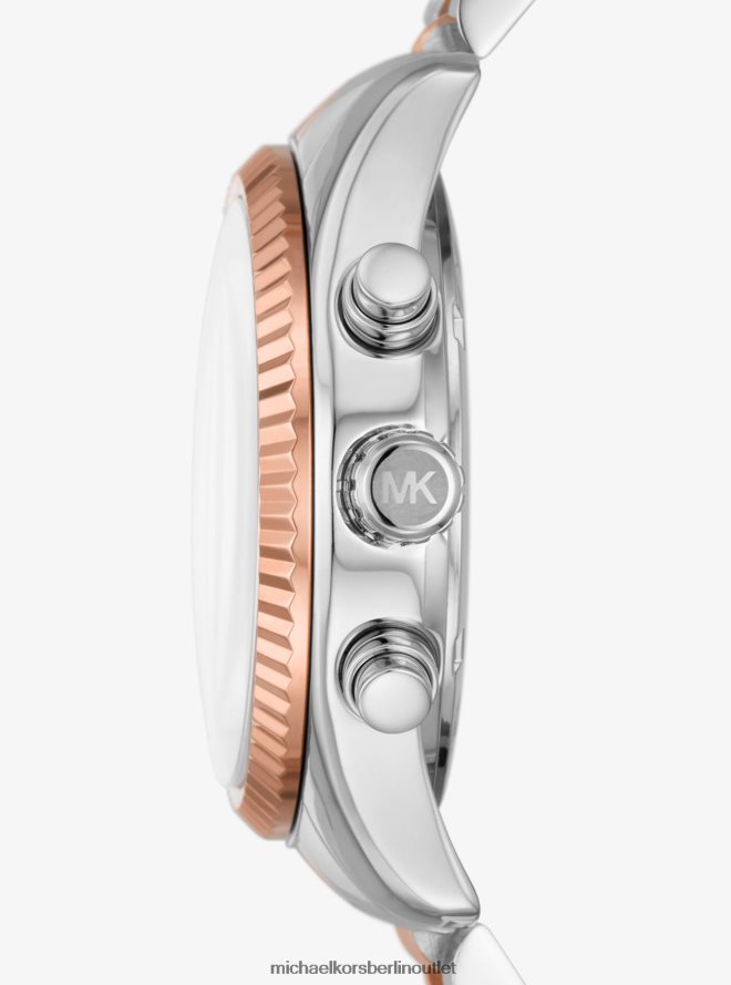 Zubehör de Michael Kors unisex Lexington zweifarbige Uhr zweifarbig 404V223972