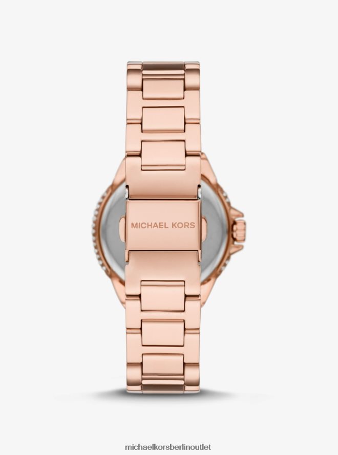 Zubehör de Michael Kors unisex Mini-Camille-Pavé-Armbanduhr in Roségold Roségold 404V224032