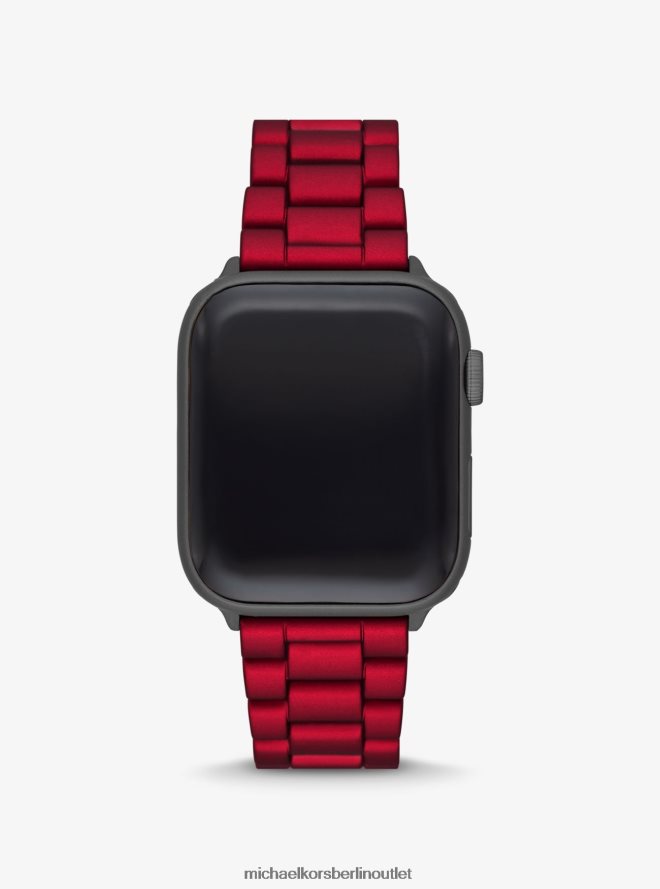 Zubehör de Michael Kors unisex Rot beschichtetes Edelstahlarmband für Apple Watch Rot 404V224014