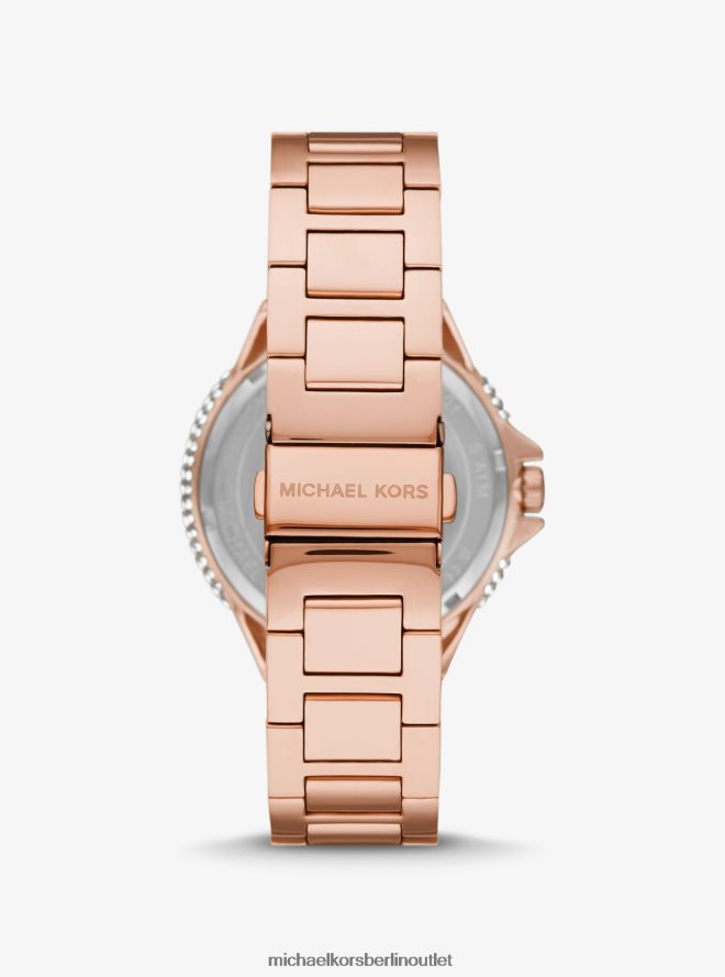 Zubehör de Michael Kors unisex Übergroße Camille Ombre Pavé-Armbanduhr in Roségold Roségold 404V223966