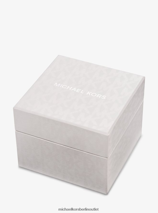 Zubehör de Michael Kors unisex Übergroße Everest Pavé-Armbanduhr aus goldfarbenem und schildpattfarbenem, biobasiertem Acetat Schildkröte 404V223999