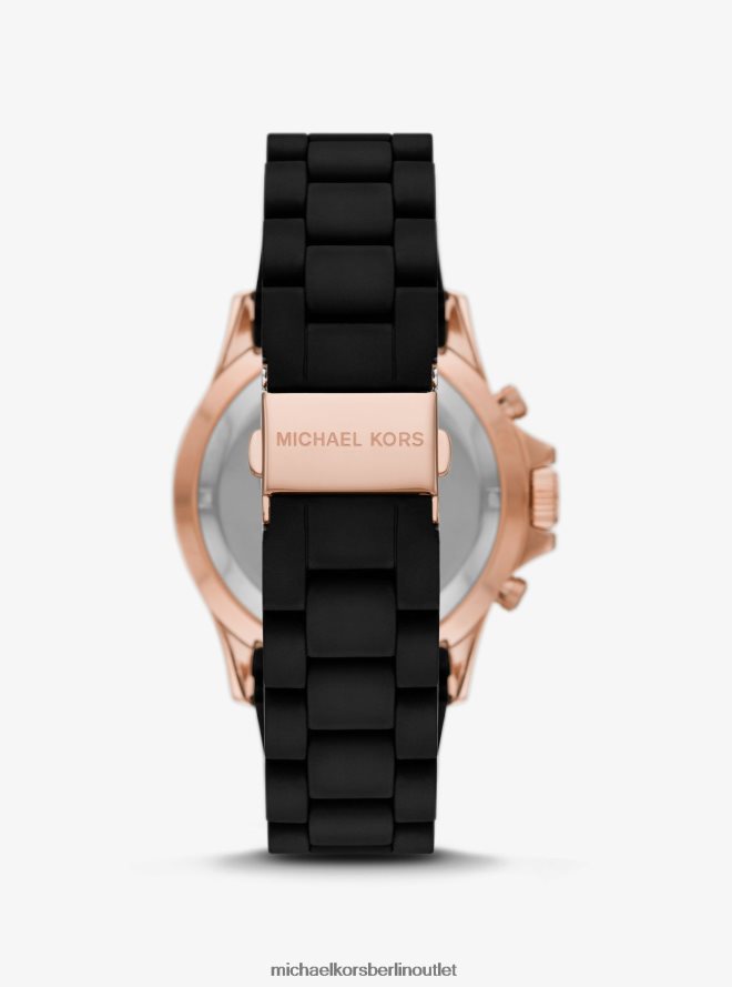 Zubehör de Michael Kors unisex Übergroße Everest-Uhr aus Roségold und Silikon Roségold 404V224028