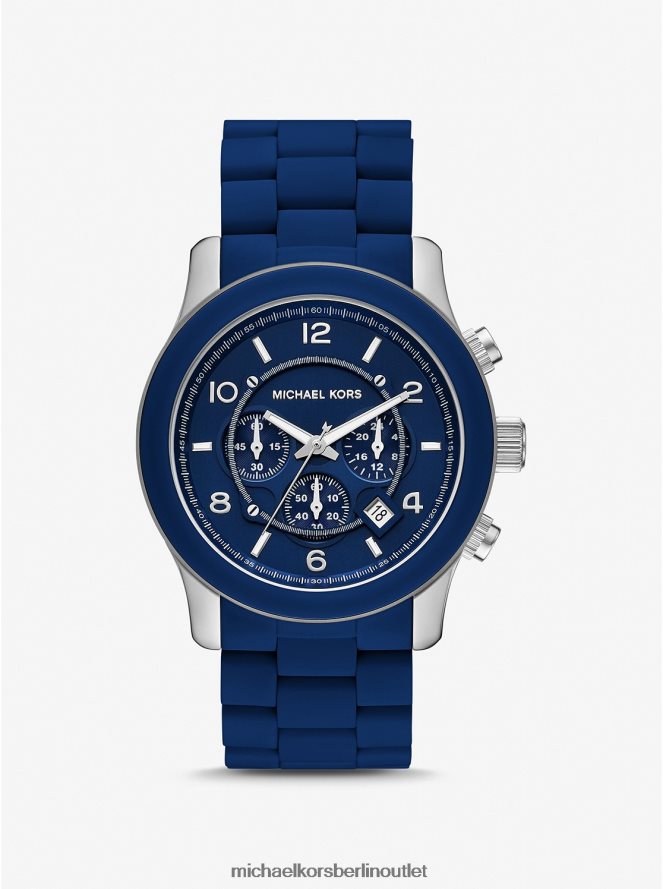 Zubehör de Michael Kors unisex Übergroße, marineblaue Laufsteguhr Marine 404V223963