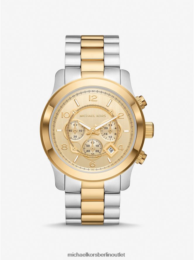 Zubehör de Michael Kors unisex Übergroße zweifarbige Laufsteguhr zweifarbig 404V223964